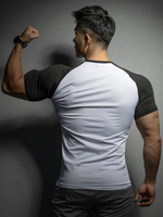 T-shirt décontracté confortable pour homme, col rond, 100% coton, de haute qualité, durable, respirant, 220g, manches courtes, imprimé lettres