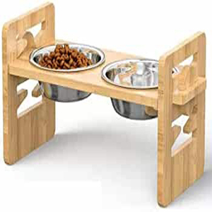 Double gamelles surélevées en acier inoxydable pour animaux de compagnie, 4 hauteurs réglables, support de gamelle pour chien, vente en gros - Product Image 6