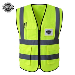 เสื้อกั๊กสะท้อนแสงสีสะท้อนแสง,เสื้อกั๊กก่อสร้างมองเห็นได้สูงปรับแต่งได้สองโทน - Product Image 2