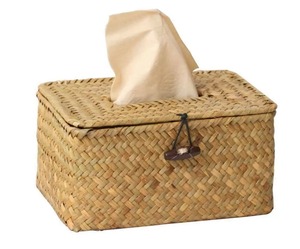 Caja de pañuelos de bambú tejida a mano Caja de bambú hecha a mano Decoración de mesa natural ecológica para el hogar Venta al por mayor de Vietnam - Product Image 1