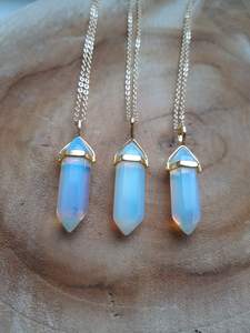 ทำด้วยมือจี้โอปอลสร้อยคอทองคำยาวเครื่องประดับอัญมณีคริสตัลธรรมชาติของขวัญเครื่องประดับรักษา Boho - Product Image 4