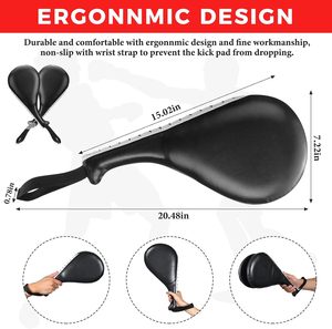 Mitaines de frappe incurvées de boxe imperméables en similicuir pour le sport - Product Image 6