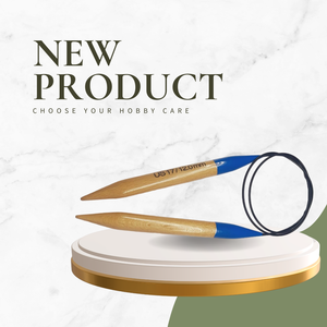 Aiguilles à tricoter circulaires en bois conviviales pour les clients avec câble flexible. Aiguilles à tricoter de haute qualité pour un tricot sans couture - Product Image 5