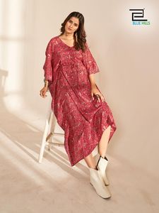 เสื้อคลุมคาฟตันฝรั่งเศสแบบหนักพร้อมใส่สบายเหมาะสำหรับใส่ตอนเย็นจากผู้ผลิตอินเดีย