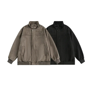 OEM nouvelle mode veste en cuir décontractée vintage pour hommes coupe ample tendance automne hiver saison nouveau style veste pour unisexe - Product Image 2