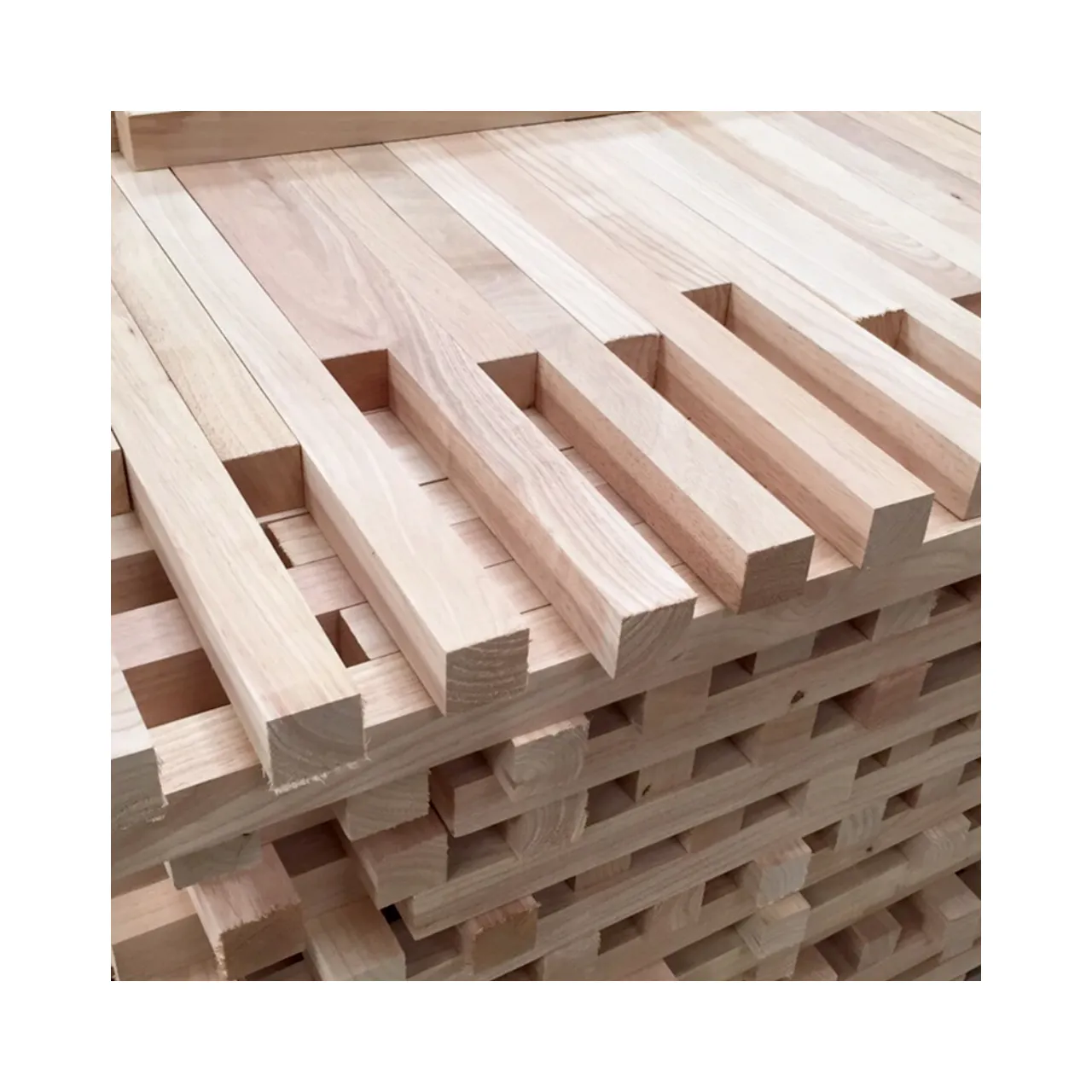 Penjualan Laris Kayu Karet Kayu S4s Kayu/Kayu Kayu Kayu untuk Membuat Papan Sendi Jari/Panel dengan Harga Bagus