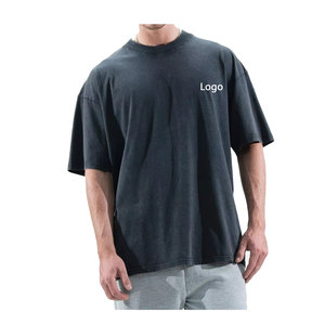 Compre la camiseta de cuello redondo de ajuste regular transpirable para hombres Tela viscosa suave personalizable con logotipos de impresión y etiquetas privadas - Product Image 3