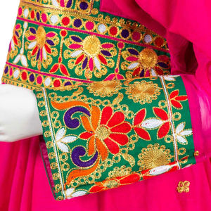 Women's High Quality Banjara Tribal Ethnic Dress Embroidered <b>Lace</b> Decoration Long <b>Sleeve</b> Flared Hem Breathable Fabric Simple - Product Image 5