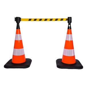 Mecanismo de Tira de Advertencia Amarilla y Negra para Conos y Postes de Delimitación, Categoría de Producto: Cinta de Advertencia - Product Image 5