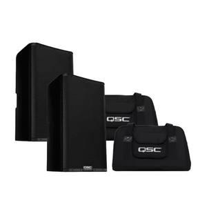 NOUVEAU Pack d'enceintes amplifiées bidirectionnelles K12.2 Série K2 2000W avec sacs de transport et supports - Product Image 1