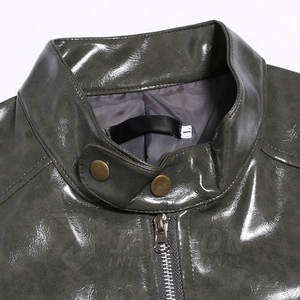 Meilleur prix High Street hommes à manches longues toile cuir mode veste conception personnalisable pour l'hiver une utilisation de haute qualité - Product Image 3