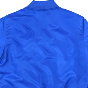 Chaqueta Bomber de Satén Azul Rey Zeta Phi Beta, Prenda Exterior Premium de la Hermandad Griega, Detalles Funcionales con Cierre de Cremallera/Presión en la Parte Delantera para Primavera - Product Image 6