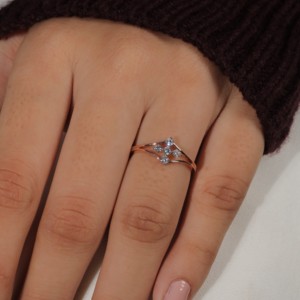 Anillo de Compromiso de Acero Inoxidable Chapado en Oro de 18K, Estilo Clásico, Moissanita Creada en Laboratorio, Certificado IGI, Regalo de Boda, Joyería Fina - Product Image 3