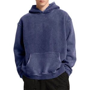 Servicio OEM, MOQ Bajo, Sudaderas con Capucha para Hombre, Estilo Lavado Ácido, 100% Algodón, Transpirables, Alta Calidad, Más Vendidas - Product Image 3