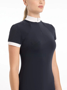 Camisa de equitación para mujer, blusa ecuestre ajustada a medida con material elástico de secado rápido para espectáculos de equitación - Product Image 4