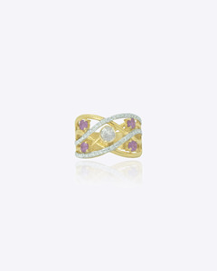 Exquisito Anillo de Oro de 9K con Diamantes Naturales Polki para Mujer, Joyería de Diseño para Novia, Anillo de Dedo Étnico Indio - Product Image 3