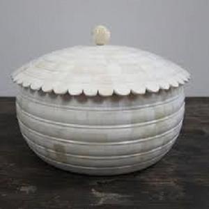 Vaisselle écologique de luxe faite à la main bol de service en incrustation d'os de haute qualité forme de chocolat durable pour la maison hôtel-multiple - Product Image 3