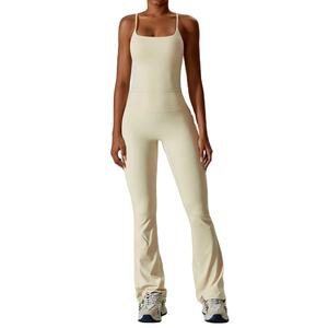 Ensemble de yoga 2 pièces sans couture pour femme, vêtements de sport, tenue de fitness, legging de gym, soutien-gorge de sport, crop top, ensemble de sport à manches longues - Product Image 2