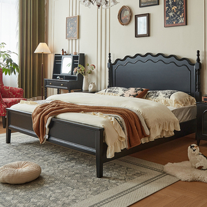 Modern Solid Wood <b>Bed</b> <b>Frame</b> In Stock Fast Shipping Bedroom Furniture - Product Image 1