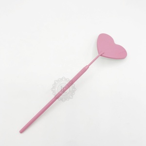 Best Price Offer Premium Quality Pink Powder Coating Stainless Steel Heart Makeup <b>Mirror</b> Private Label Eyelash Extension <b>Mirror</b> - Product Image 3