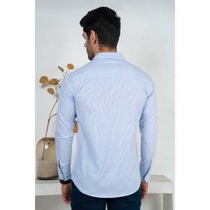Chemise habillée de créateur pour homme Unze London, 100 % coton popeline, manches longues, motif à carreaux, infroissable, teinte unie, taille 6XL - Product Image 4