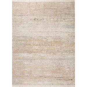 Tapis en laine afghane noué à la main Uvenuti, couleur ivoire, motif abstrait, rectangulaire, pour salon, tapis en jute pour adolescents, couloir - Product Image 1