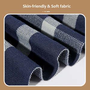 winter knit scarf for unisex warm thick plaid over size scarf for cold weather stylish fashion scarf latest wholesale custom - Product Image 3