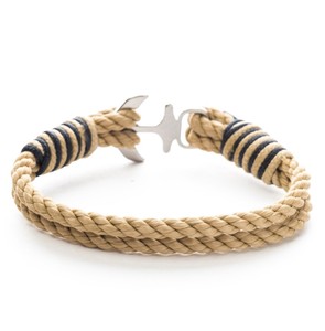 สร้อยข้อมือเชือกเรือเดินสมุทรคุณภาพพรีเมียมพร้อมห่วงยึดแบบสมอ - Product Image 1