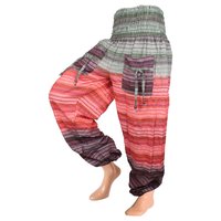 Ali Baba Pantalon bohème unisexe Hippie Harem Aladdin Yoga Boho Pantalon éléphant Long coton fait à la main pêcheur Pantalon thaïlandais