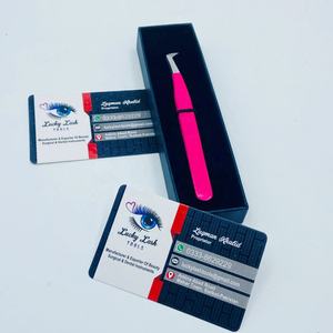 Pince à épiler professionnelle pour extensions de cils Lucky Lash Tools, en acier inoxydable, antidérapante, prise en main douce, antistatique - Product Image 3