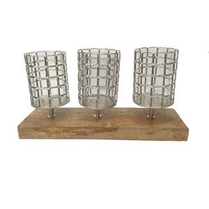 Elegante diseñador de cinco brazos para decoración de bodas en el hogar de aluminio y acabado plateado para fiestas de cumpleaños y otros eventos - Product Image 3