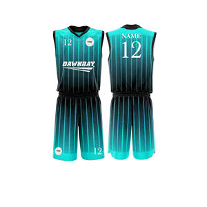 Ensemble de maillots de basket-ball personnalisés, maillot et short en polyester respirant à séchage rapide, vêtements de sport d'équipe pour hommes, femmes et jeunes - Product Image 2