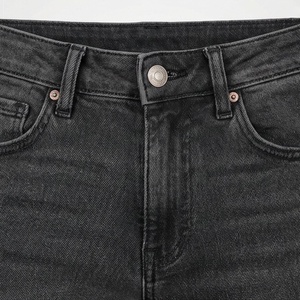 Mejor Precio al por Mayor, Pantalones Cargo de Mezclilla Casuales para Mujer, Elegantes, Totalmente Transpirables, Corte Regular, Elásticos, Rectos, Diseño con Cordones, OEM - Product Image 4