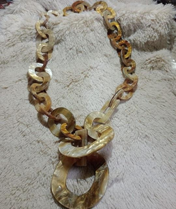 Collar de Cuerno Natural, Joyería de Cuerno de Búfalo para Mujer, Moderno, Ecológico, Hecho a Mano, Más Vendido por Saniya Handicraft - Product Image 2