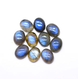 1.75cts หินลาบราดอไรต์ธรรมชาติ9x7มม. อัญมณีทรงวงรีสีฉูดฉาดสำหรับเครื่องประดับ - Product Image 1