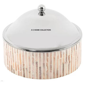 Material de nácar de excelente calidad, cacerola hecha a mano, tamaño personalizado, nuevo calentador de comida de lujo. - Product Image 1