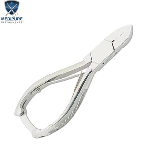 Coupe-ongles professionnels en acier inoxydable, poignée imprimée, double ressort, verrouillage arrière, lames concaves, outil de manucure, instruments de beauté - Product Image 4