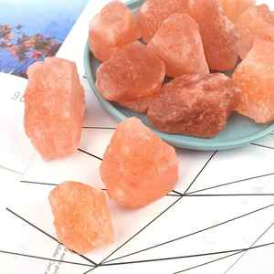 Cristaux de sel de l'Himalaya Pierres de guérison Calaite Pierre de bloc rouge pour Chakra Méditation Pierres de guérison - Product Image 3