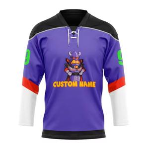 Jersey de hockey sobre hielo con logotipo personalizado de alta calidad, venta al por mayor, bordado sublimado profesional, gran oferta de 2017 - Product Image 1