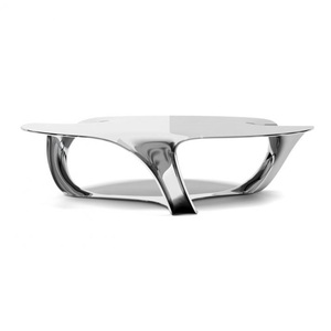 Pieds en métal argenté style meubles de salon rond moderne décoratif décor à la maison moderne Table d'appoint en métal - Product Image 6