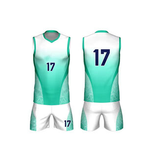 Uniformes de Voleibol Personalizables Ligeros 100% Poliéster Transpirables con Logotipo Personalizado Diseño OEM Uniforme de Voleibol - Product Image 1