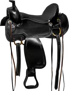 อานม้าหนังแท้สำหรับแข่งบาร์เรลเรซแบบตะวันตก พร้อมสายรัดศีรษะ สายรัดอก และสายบังเหียนที่เข้าชุดกัน เบาะนั่งคุณภาพพรีเมียม 100% ขนาด 10-16 นิ้ว - Product Image 2