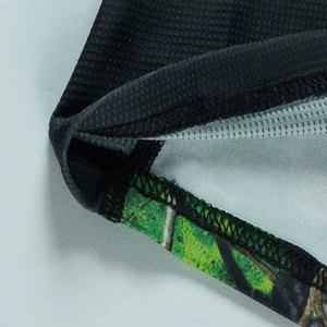 T-shirts de pêche et de chasse personnalisés UPF50 à séchage rapide avec impression par sublimation Coolmax, maillots de pêche en maille anti-UV - Product Image 4