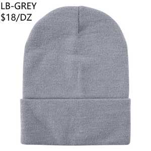 Gorro de Punto para Mujer Lb, 100% Acrílico, Gorro de Invierno Suave, Informal, de Color Sólido, Tipo Estándar - Product Image 4