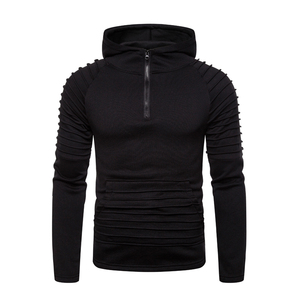 Sudadera con Capucha para Hombre, Estilo Informal, Ajustada, Deportiva, con Bolsillo Grande, Cierre de Cremallera en el Cuello, Ropa de Calle - Product Image 2