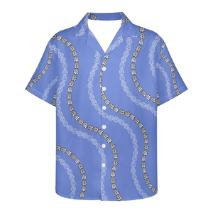 <b>Tropical</b> Printed Cuban Collar Men's Polyester Cotton Short Sleeve Casual Fashion Beach <b>Shirt</b> UV Protection Breathable Fabric - Product Image 3