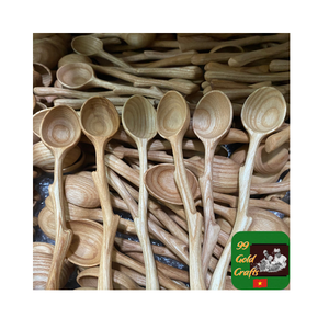 Ensemble de cuillères en bois dur faites à la main, cuillère en bois naturel élégante avec surface polie et esthétique de cuisine de haute qualité - Product Image 5
