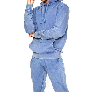 Survêtements délavés à l'acide personnalisés de haute qualité pour hommes Service Design OEM Vêtements décontractés Hiver Offre Spéciale Survêtement délavés à l'acide pour hommes - Product Image 3