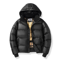 Veste matelassée réversible décontractée coupe-vent avec fermeture éclair et logo personnalisé OEM pour homme, grande taille, hiver, col rond, design bulle, tissu tissé