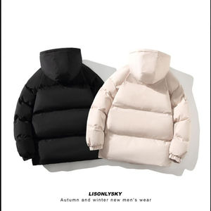 Vestes pour hommes, style baseball universitaire, veste matelassée d'hiver à capuche pour hommes, manteau rembourré chaud, style décontracté de rue - Product Image 3